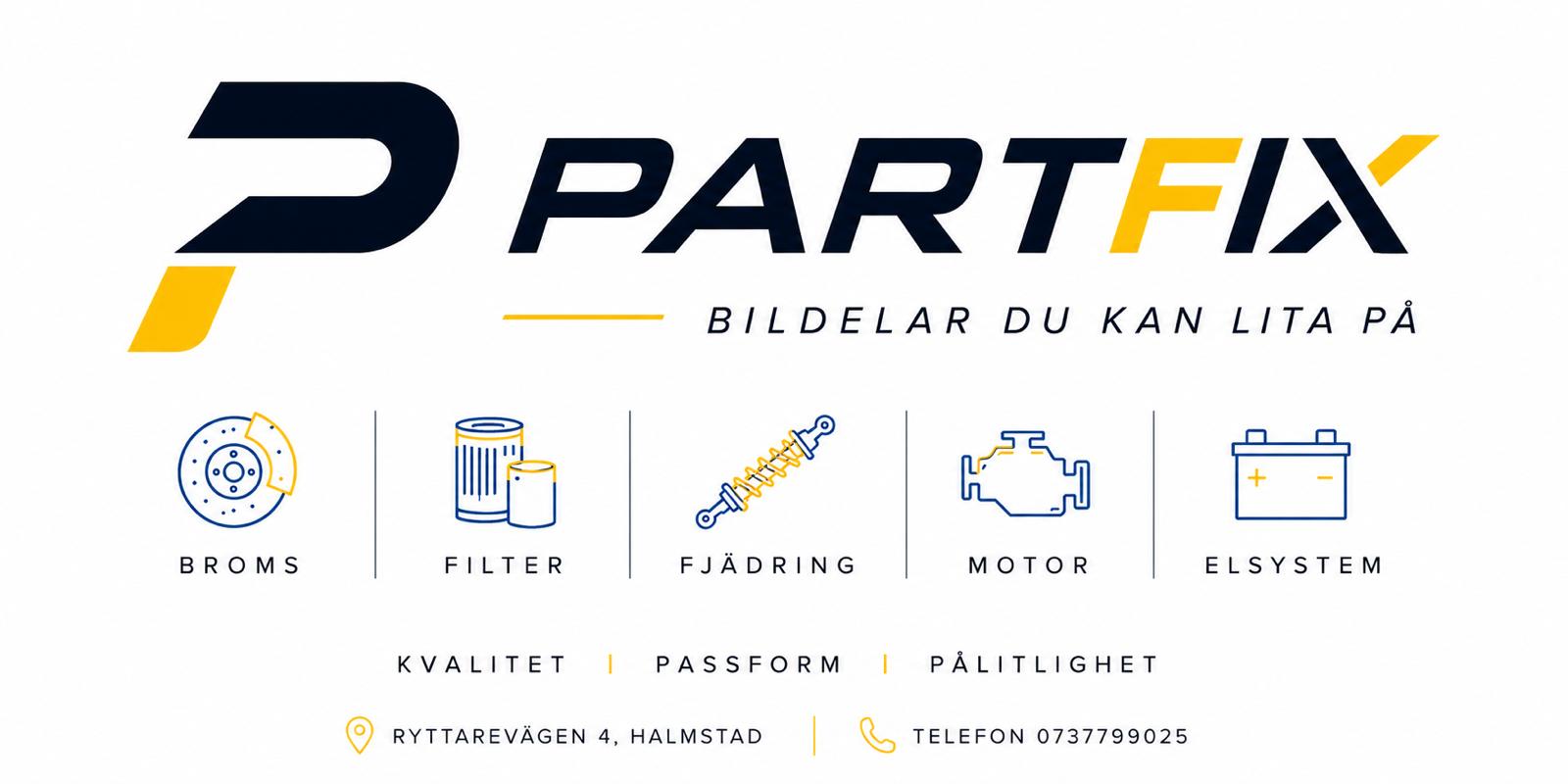 PARTFIX kvalitet, passform och pålitlighet